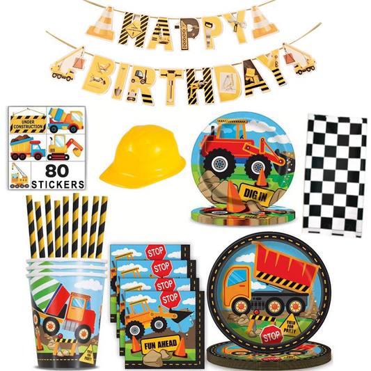 Construction Party Decoration Full Bundle