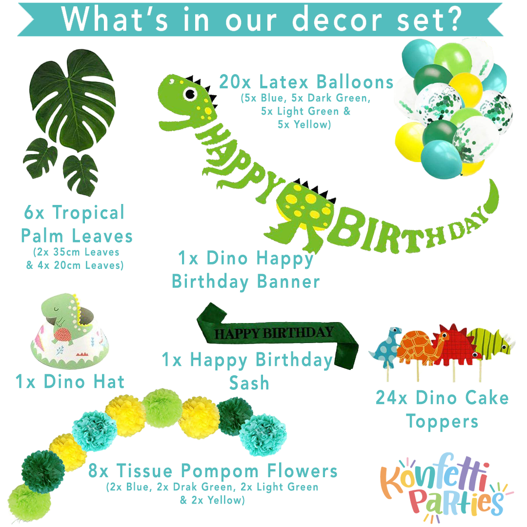 Party Balloon Banner Kit - Dinosaur Birthday Party